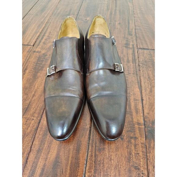 Magnanni  double monk strap shoes mens size 12 - Picture 1 of 6